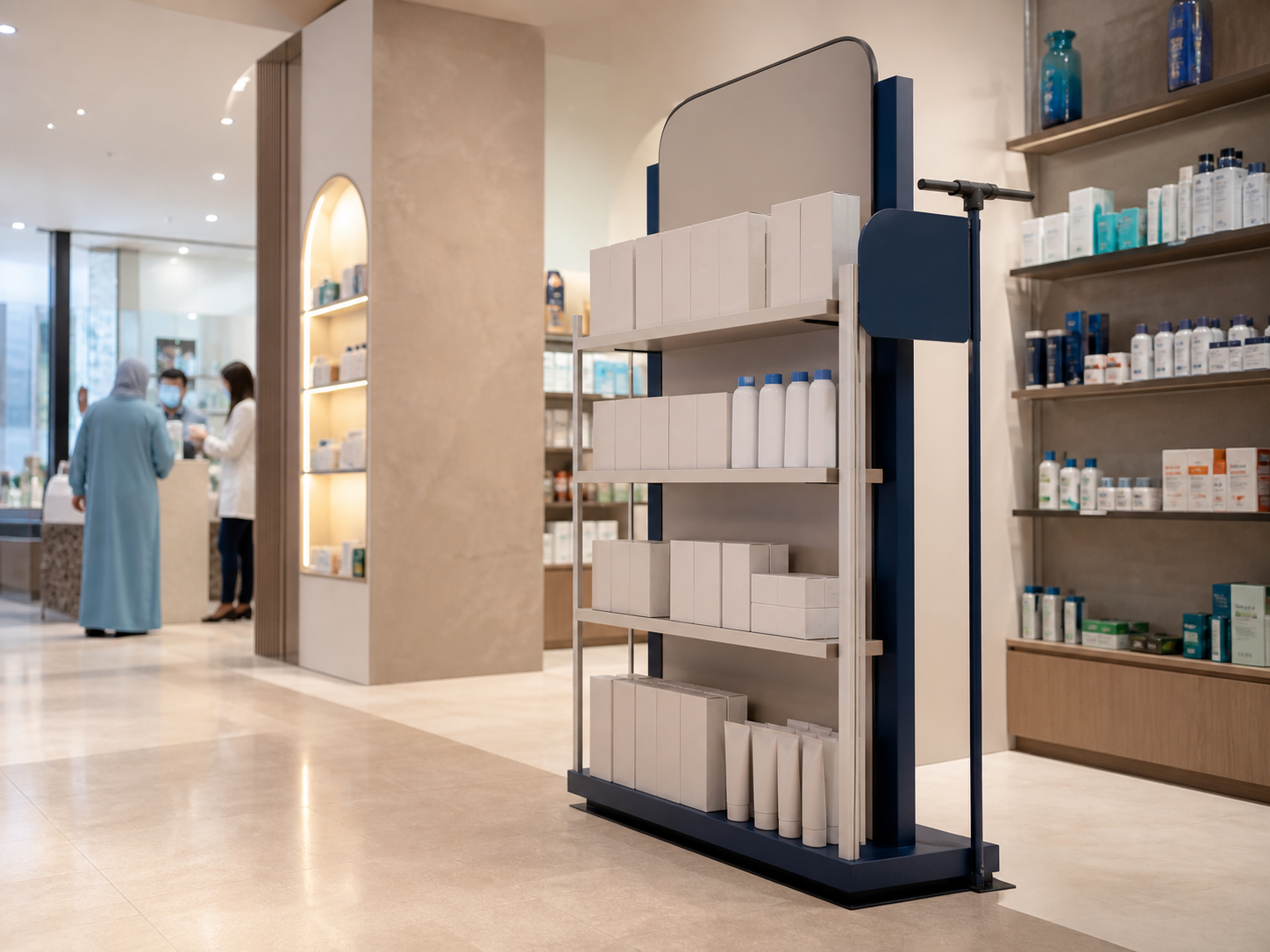 Retail display and signage in a point of sale