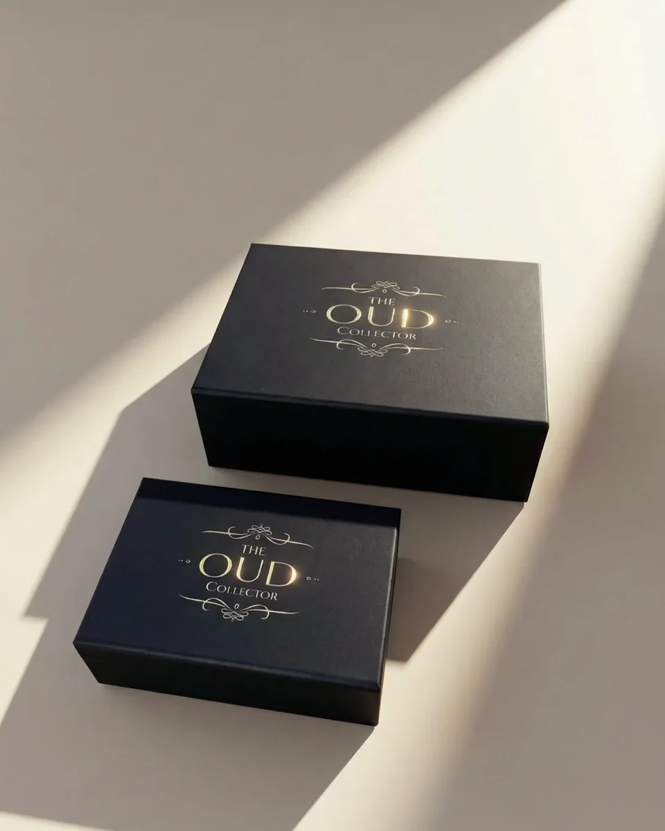 Coffret rigide pliable style origami