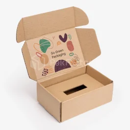 Carton cannelé avec insert