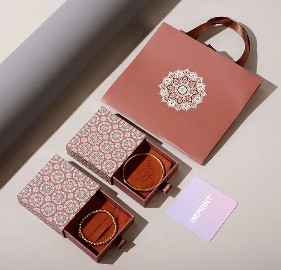 Set bijoux tiroir motif oriental