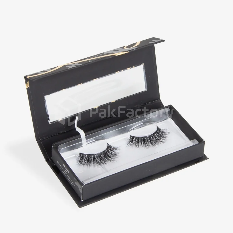 Boîte extensions de cils avec présentation produit