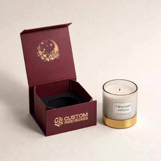 Coffret rigide pour bougie