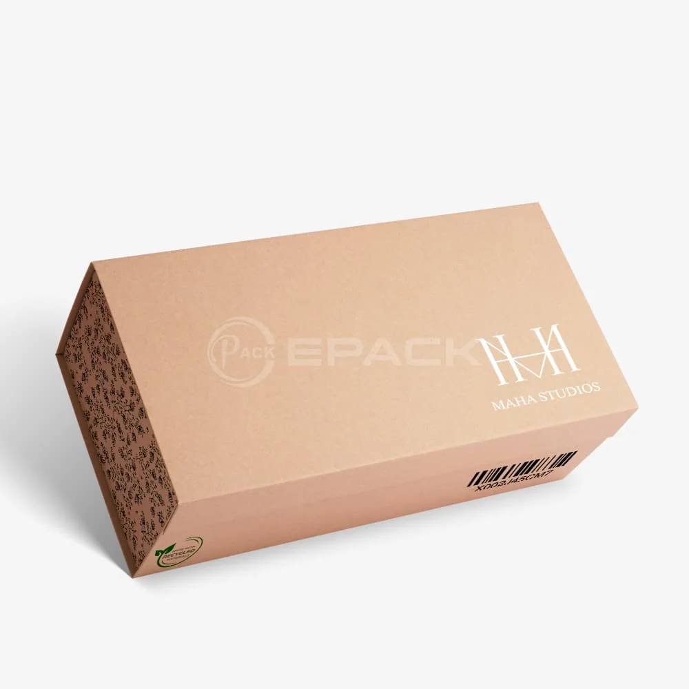 Boîte cadeau kraft pliable recyclable