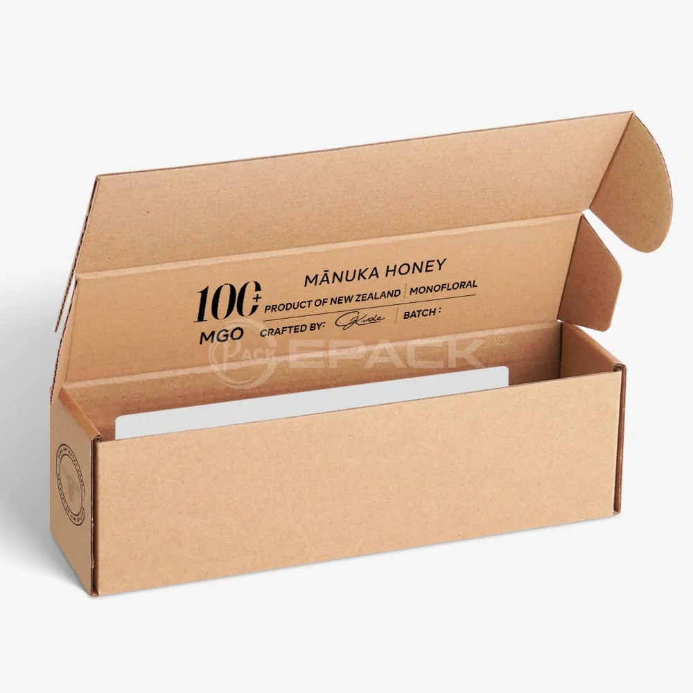 Boîte kraft avec fenêtre