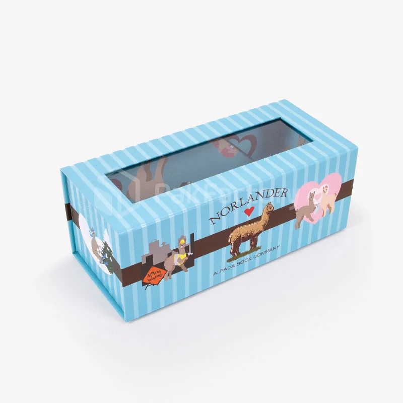 Coffret chaussettes premium ouvert