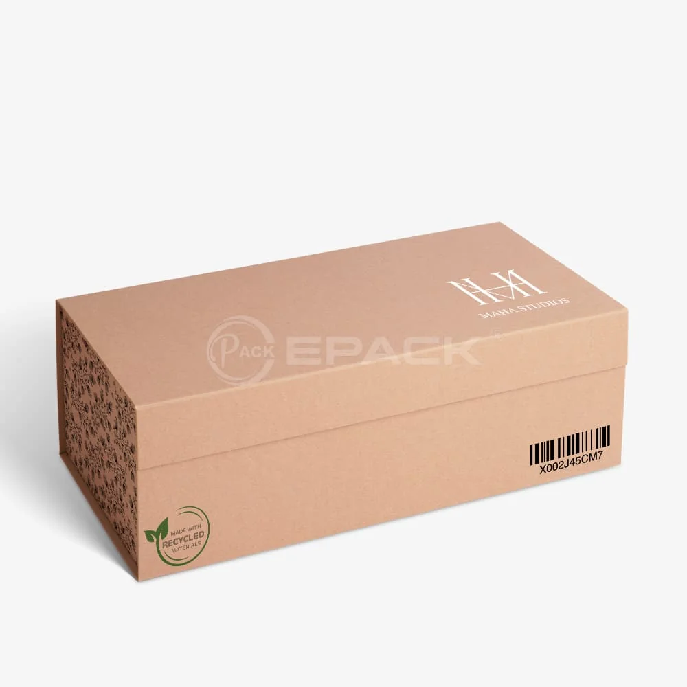 Boîte cadeau pliable livrée à plat