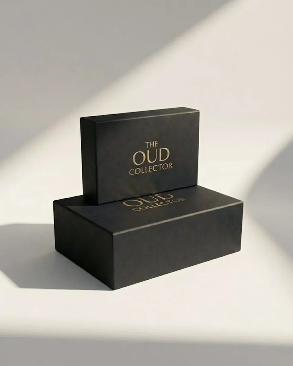 Coffret rigide pliable style origami