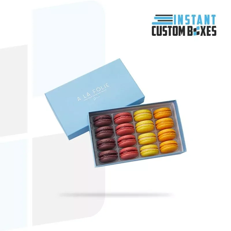 Coffret macarons base et couvercle